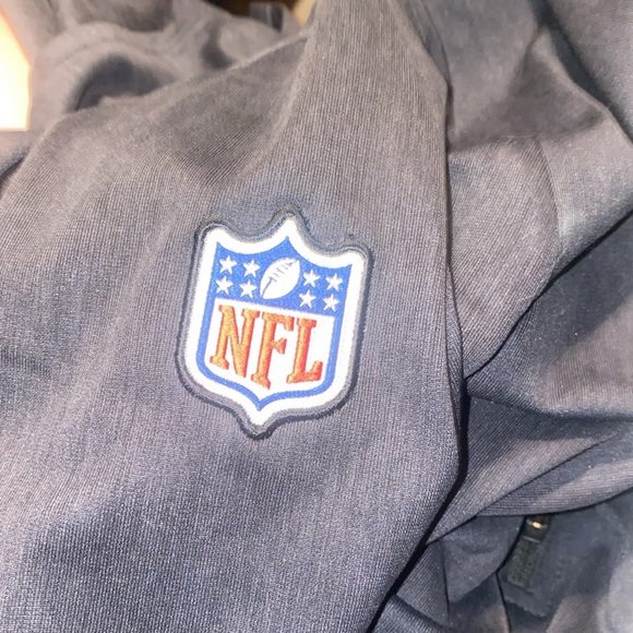 🌲NFL Philadelphia Eagles Nike Dri-fit Black Coaches 1/2 Zip Jacket Men’s Large! - Picture 4 of 10